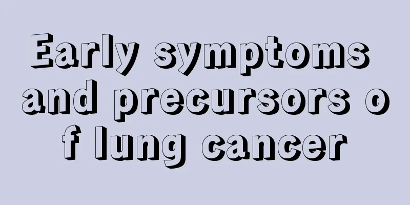 Early symptoms and precursors of lung cancer