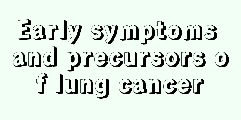 Early symptoms and precursors of lung cancer
