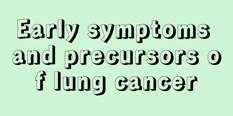 Early symptoms and precursors of lung cancer