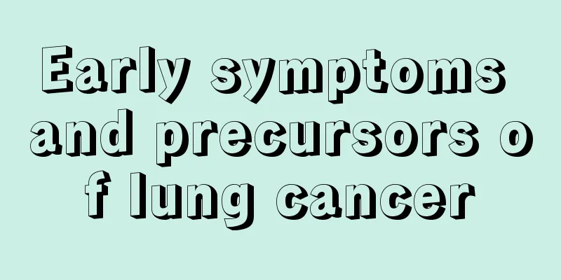 Early symptoms and precursors of lung cancer
