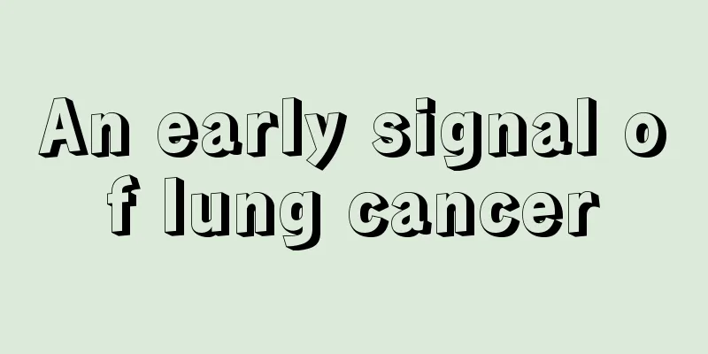 An early signal of lung cancer