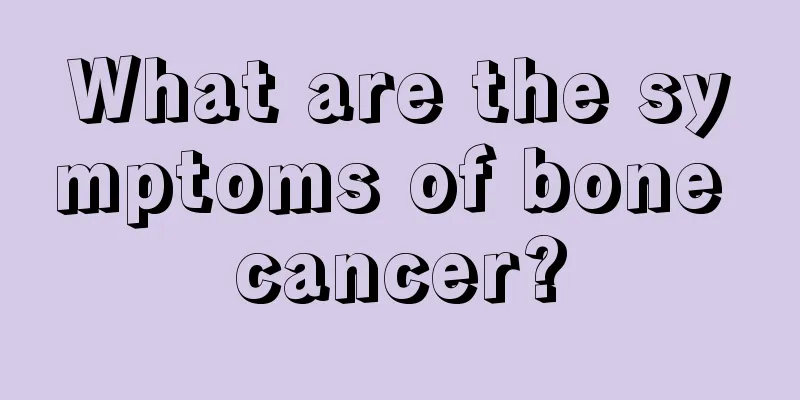 What are the symptoms of bone cancer?