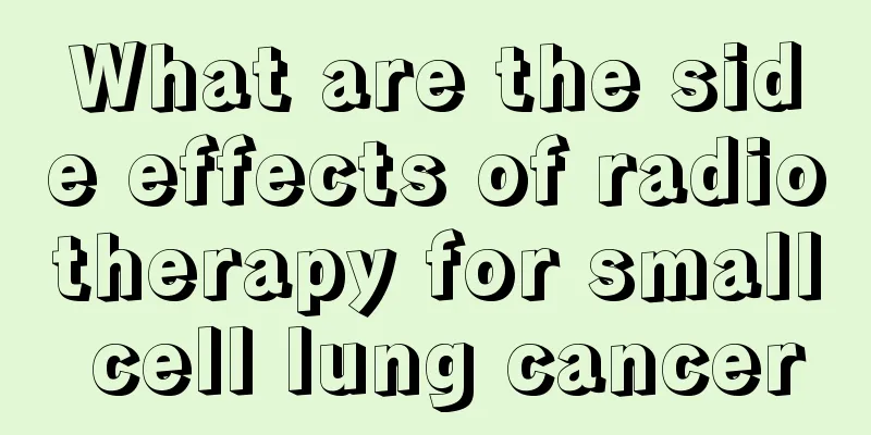What are the side effects of radiotherapy for small cell lung cancer