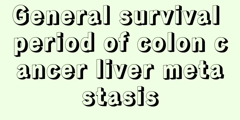 General survival period of colon cancer liver metastasis