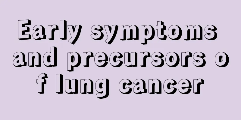 Early symptoms and precursors of lung cancer