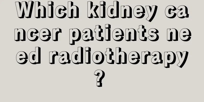 Which kidney cancer patients need radiotherapy? 