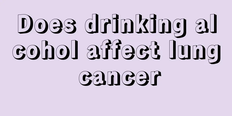 Does drinking alcohol affect lung cancer