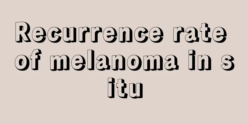 Recurrence rate of melanoma in situ