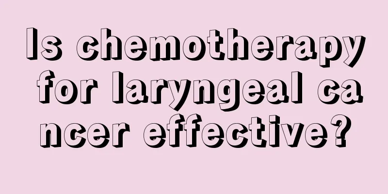 Is chemotherapy for laryngeal cancer effective?