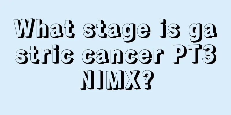 What stage is gastric cancer PT3NIMX?