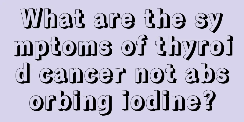 What are the symptoms of thyroid cancer not absorbing iodine?