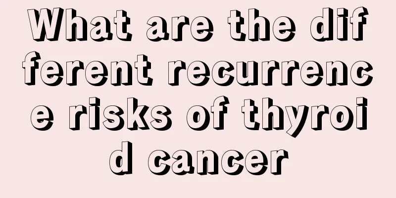 What are the different recurrence risks of thyroid cancer