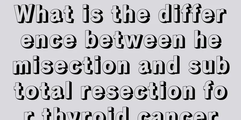 What is the difference between hemisection and subtotal resection for thyroid cancer