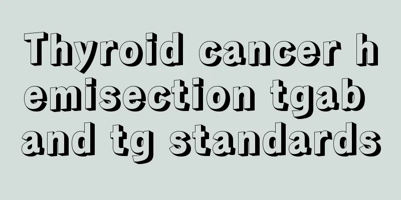 Thyroid cancer hemisection tgab and tg standards