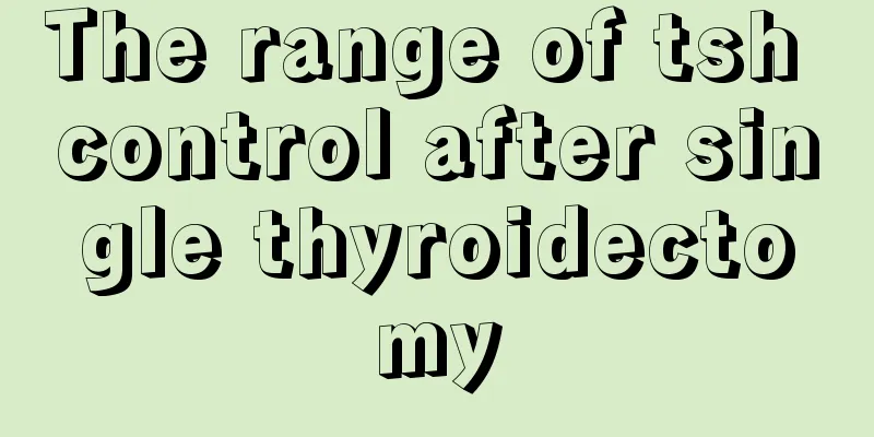 The range of tsh control after single thyroidectomy