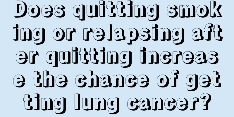 Does quitting smoking or relapsing after quitting increase the chance of getting lung cancer?