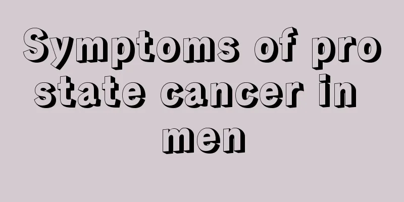 Symptoms of prostate cancer in men