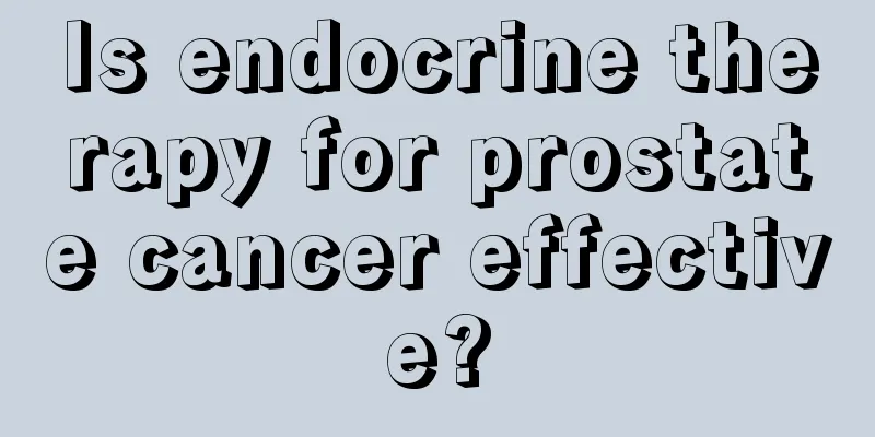 Is endocrine therapy for prostate cancer effective?