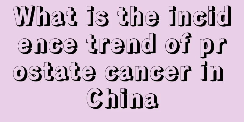 What is the incidence trend of prostate cancer in China