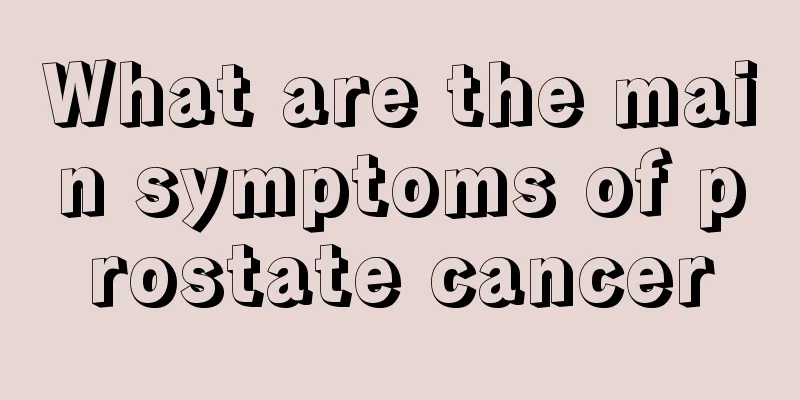 What are the main symptoms of prostate cancer
