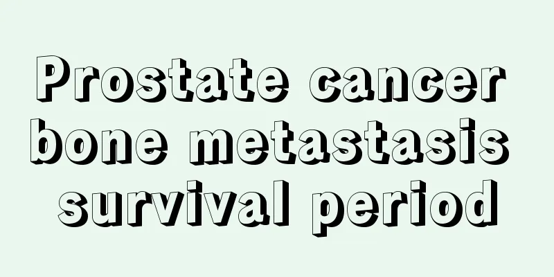 Prostate cancer bone metastasis survival period