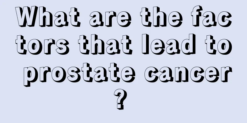 What are the factors that lead to prostate cancer? 