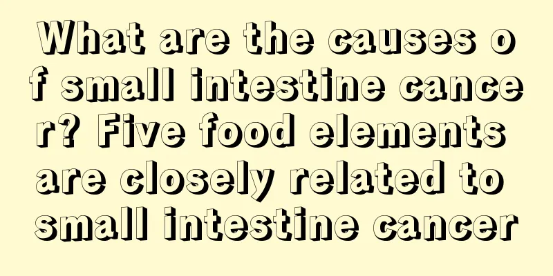 What are the causes of small intestine cancer? Five food elements are closely related to small intestine cancer