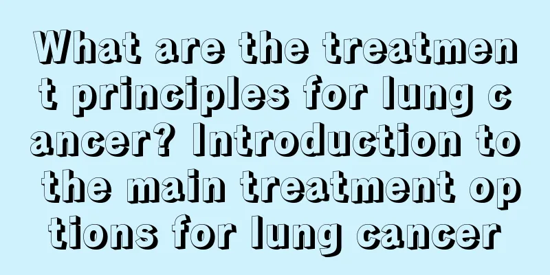 What are the treatment principles for lung cancer? Introduction to the main treatment options for lung cancer