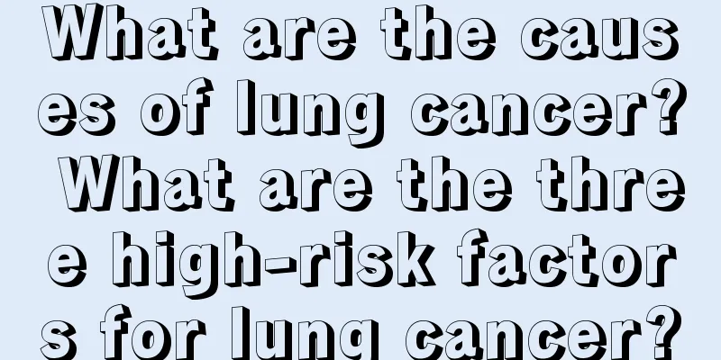 What are the causes of lung cancer? What are the three high-risk factors for lung cancer?