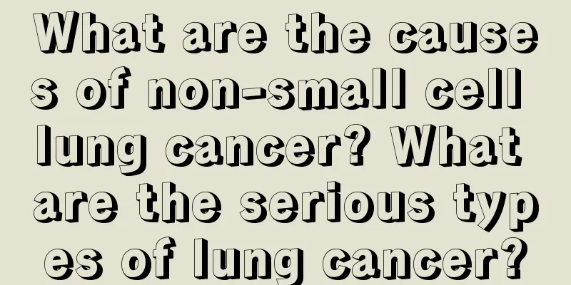 What are the causes of non-small cell lung cancer? What are the serious types of lung cancer?