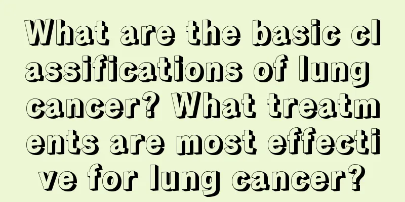 What are the basic classifications of lung cancer? What treatments are most effective for lung cancer?