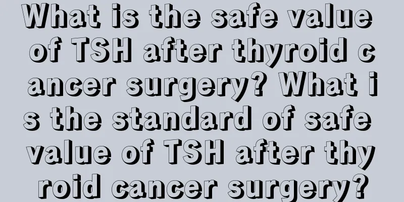 What is the safe value of TSH after thyroid cancer surgery? What is the standard of safe value of TSH after thyroid cancer surgery?
