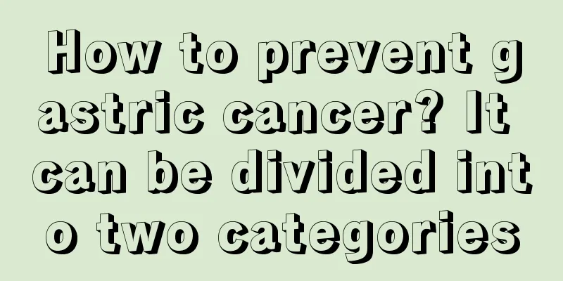 How to prevent gastric cancer? It can be divided into two categories