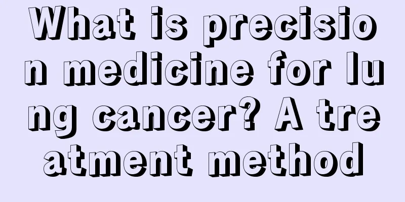 What is precision medicine for lung cancer? A treatment method