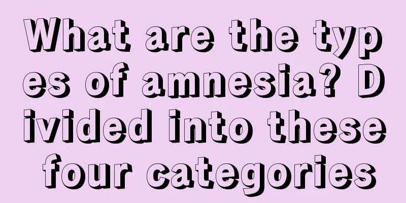 What are the types of amnesia? Divided into these four categories