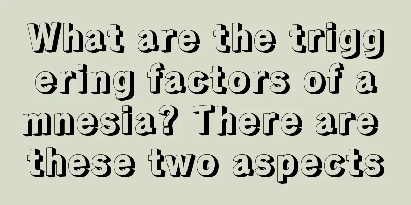 What are the triggering factors of amnesia? There are these two aspects