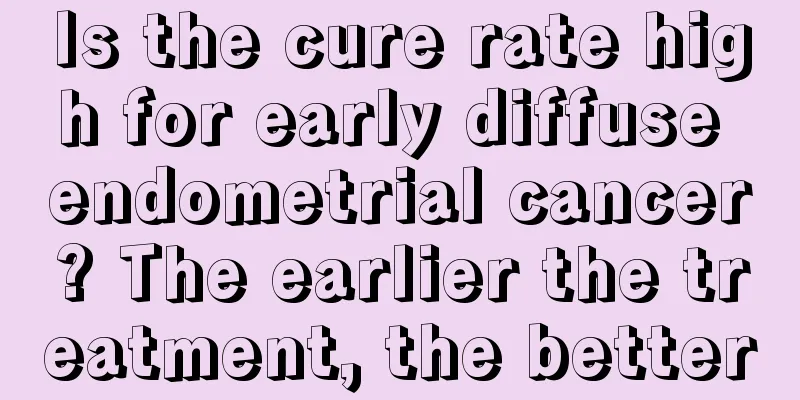 Is the cure rate high for early diffuse endometrial cancer? The earlier the treatment, the better