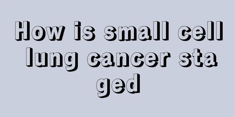 How is small cell lung cancer staged