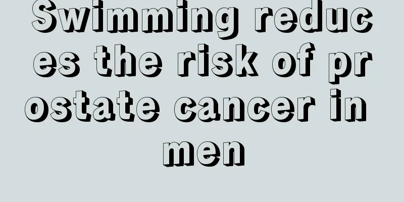 Swimming reduces the risk of prostate cancer in men
