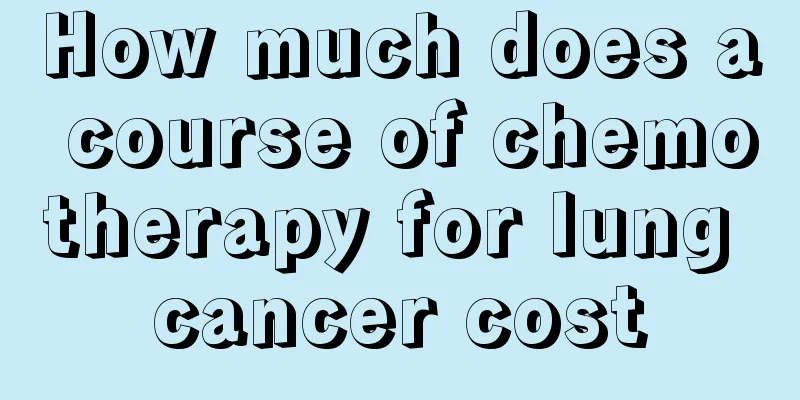 How much does a course of chemotherapy for lung cancer cost