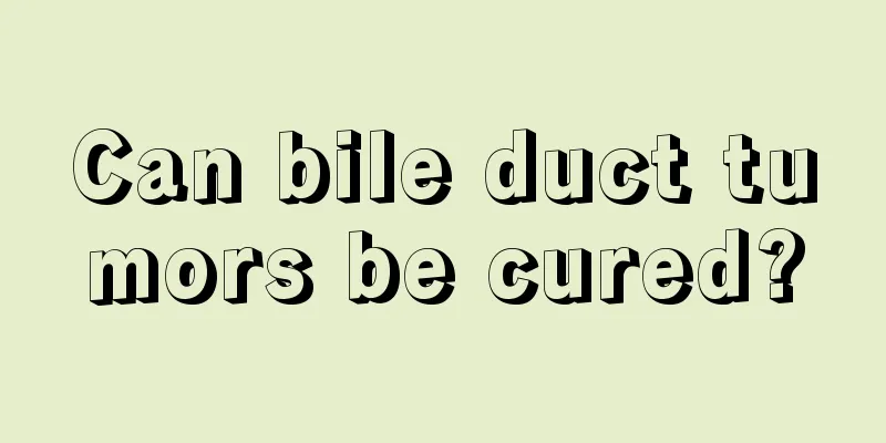Can bile duct tumors be cured?