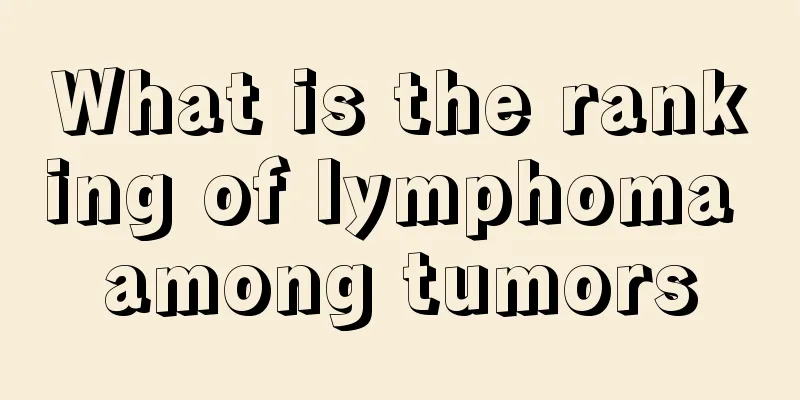 What is the ranking of lymphoma among tumors