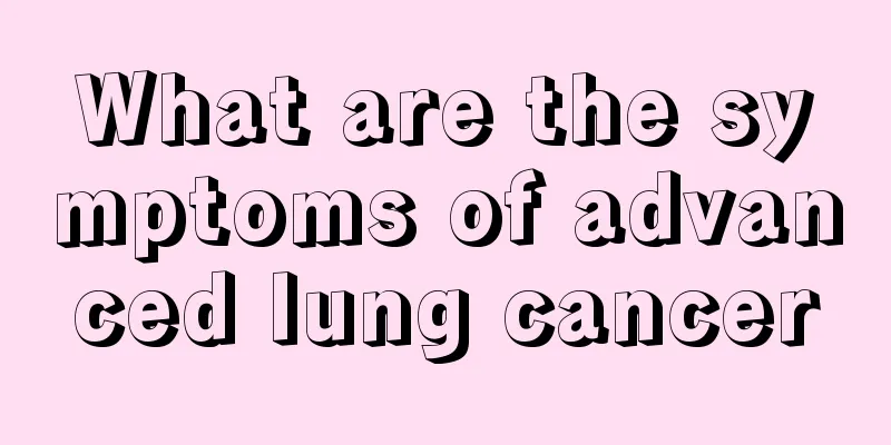 What are the symptoms of advanced lung cancer