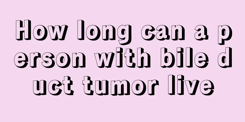 How long can a person with bile duct tumor live