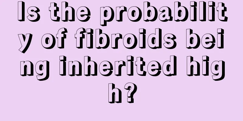 Is the probability of fibroids being inherited high?