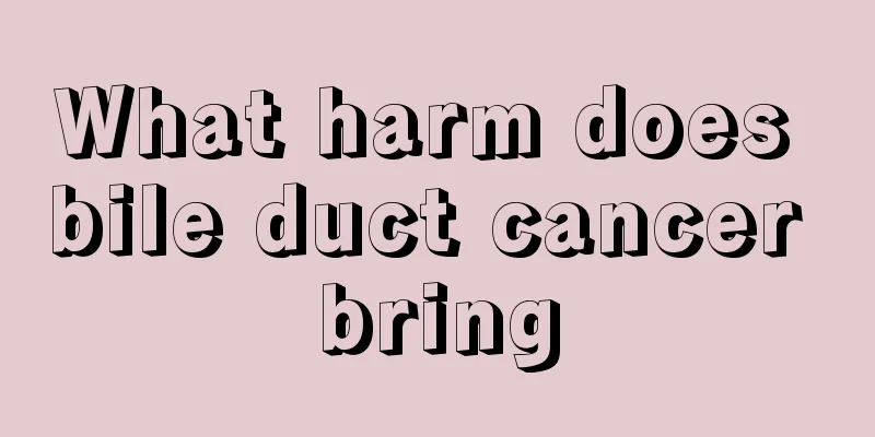 What harm does bile duct cancer bring
