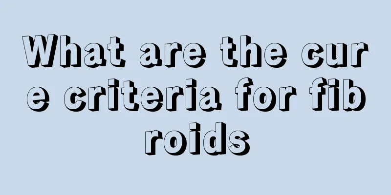 What are the cure criteria for fibroids