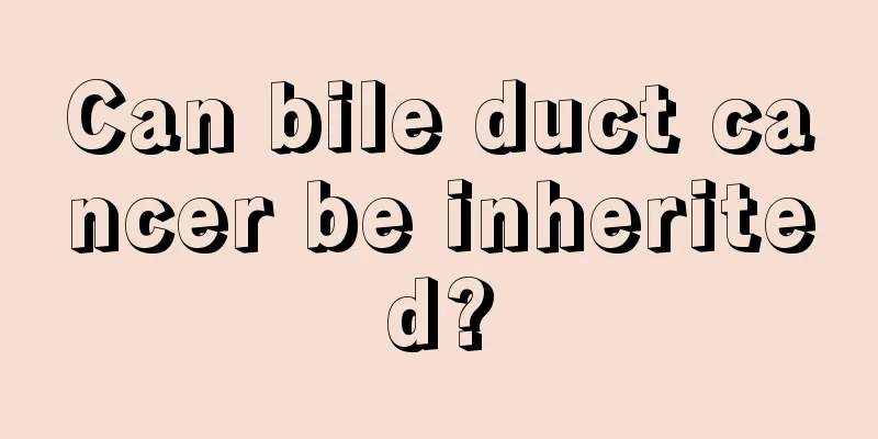 Can bile duct cancer be inherited?