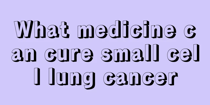 What medicine can cure small cell lung cancer