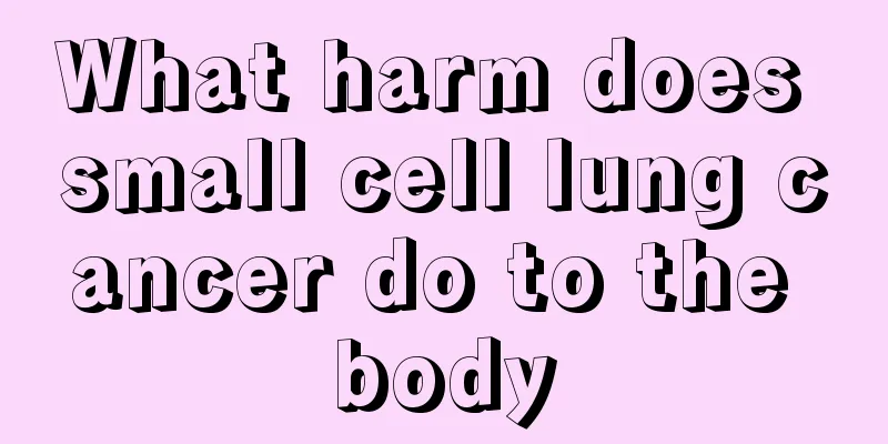 What harm does small cell lung cancer do to the body
